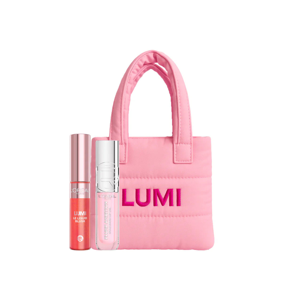 L’Oréal Paris Plump Ambition x Lumi Le Liquid Blush Bundle + Free Bag