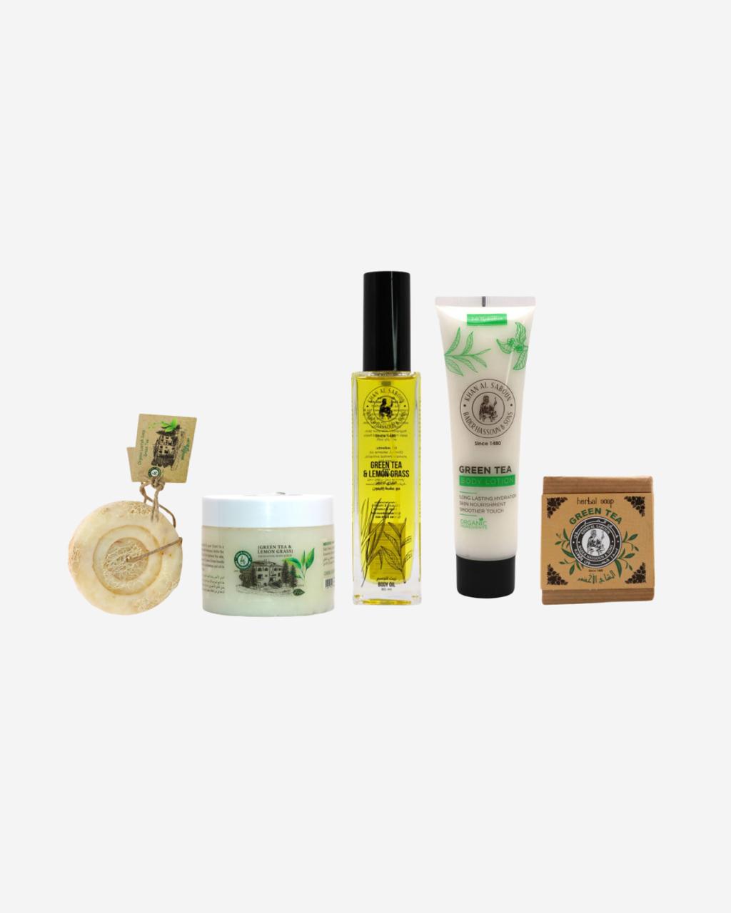 Khan Al Saboun Lemon Green Tea full package bundle