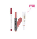 Wibo Million Dollar Lip Pencil + Wibo Lip Teaser Lip Balm + Free Wibo Highlighter