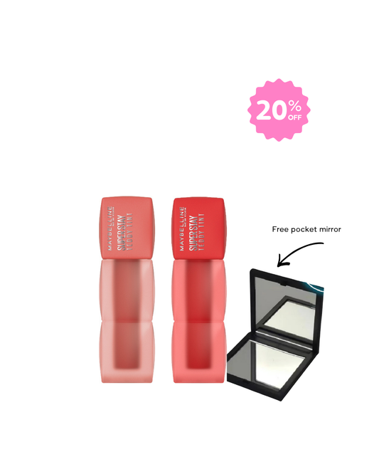 X2 Maybelline Teddy Tint Bundle 20% OFF + FREE pocket mirror