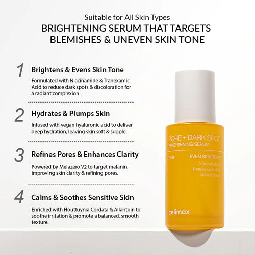 Celimax Pore+Dark Spot Brightening Serum 30ml