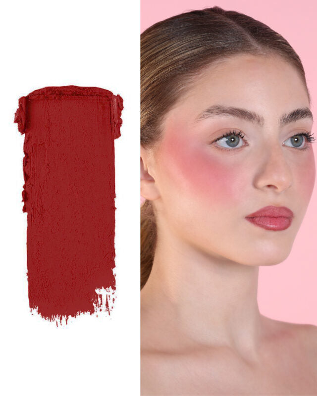 Bizu Silky Matt Blush – Petal Pink + Bizu Silky Matt Blush – Burgundy Bloom + Bizu Blender & Makeup Pouch