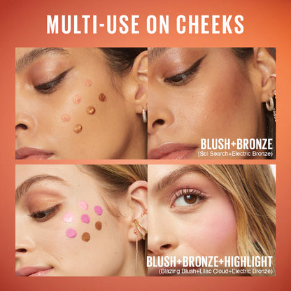 Maybelline Sunkisser 12H Longwear Multi-use Matte Liquid Blush, Bronzer, Blendable, Buildable