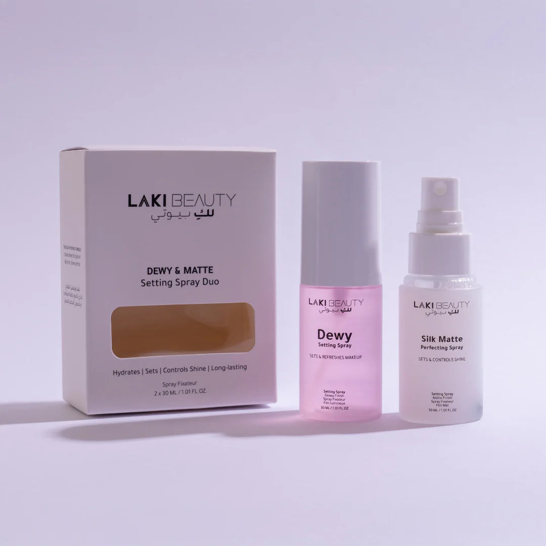 Laki Beauty Dewy and Matte Setting Spray Duo