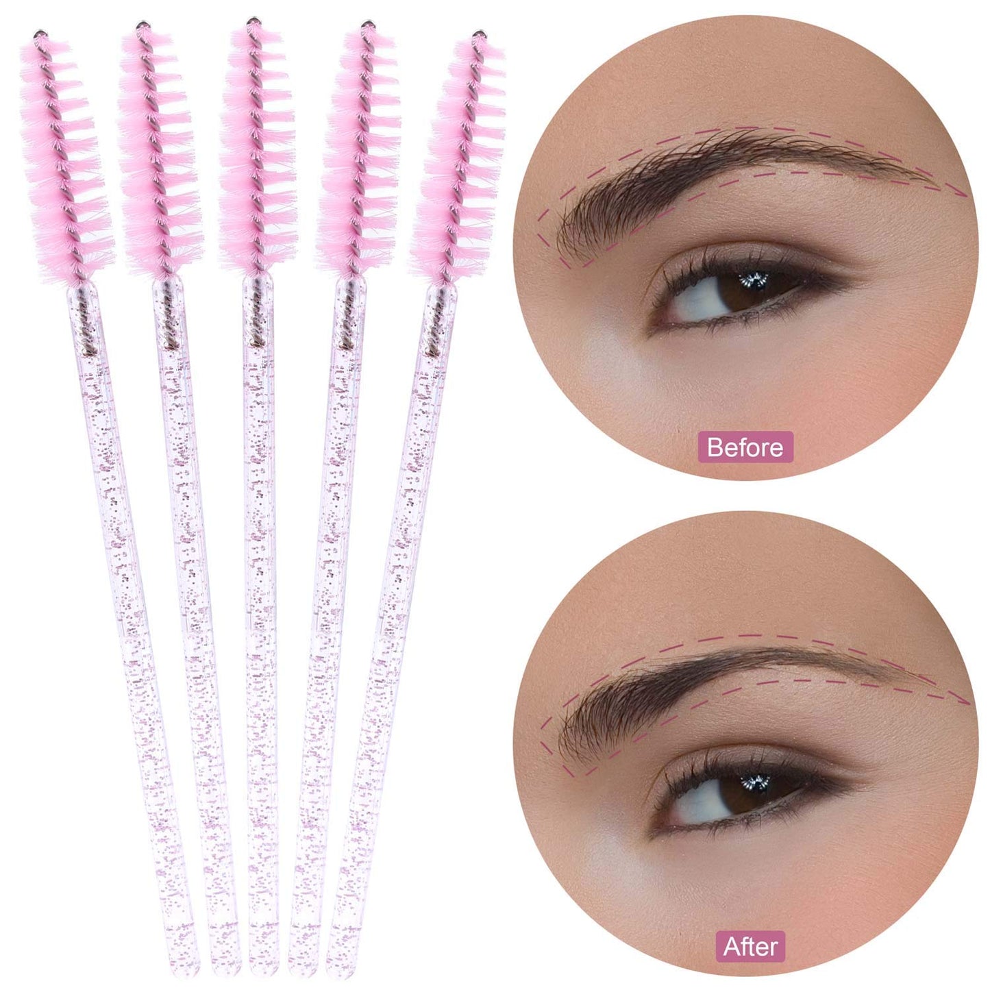 Eyebrow and Eyelash Brush pack 50pcs