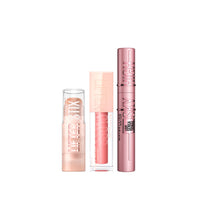 Maybelline New York Lifter Stix Multi-Use Face Stick Contour, Bronzer, Concealer and Foundation Stick + Maybelline New York Lifter Gloss + Maybelline New York Lash Sensational Sky High Mascara