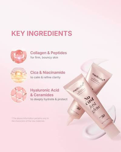 medicube Sunscreen No Cast Just Glow Collagen | SPF 50