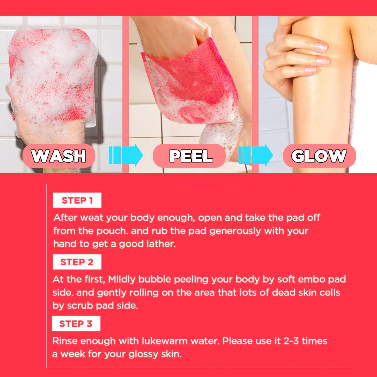 Mom's Bath Recipe
BODY PEELING PAD - STRONG CARE Pack