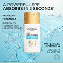 L’Oréal Paris, UV Defender, Aquafusion Daily Water Gel Sunscreen, SPF50+ PA++++, Defends from all UV aging signs, Absorbs in 3 Seconds, 50ml