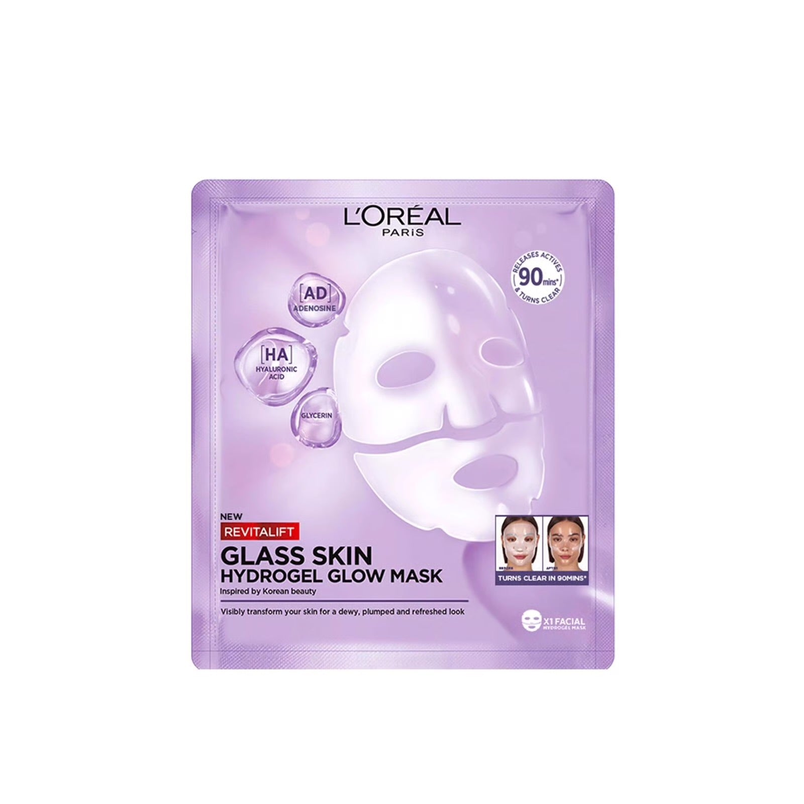 L'Oréal Paris Revitalift Filler Hydrogel Glow Mask Single Pack