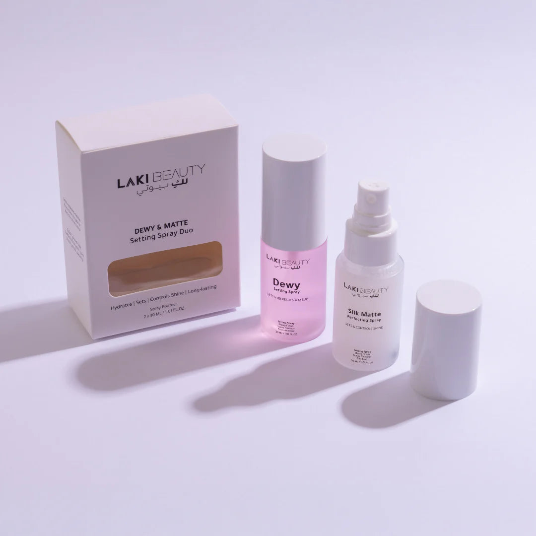 Laki Beauty Dewy and Matte Setting Spray Duo