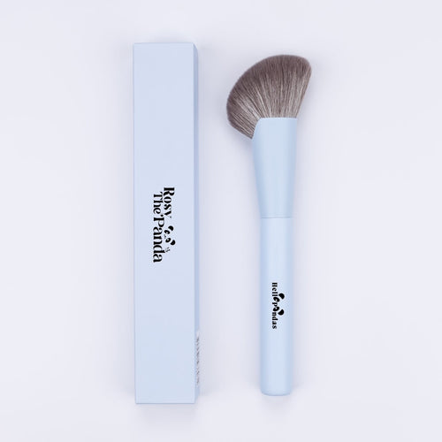 Rosy The Panda Powder Blush & Bronzer Brush- Blue Candy