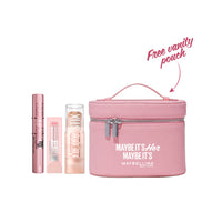Maybelline  Lifter Glaze + Maybelline  Lifter Stix Multi-Use Face Stick Contour + Maybelline  Lash Sensational Sky High Mascara + FREE POUCH