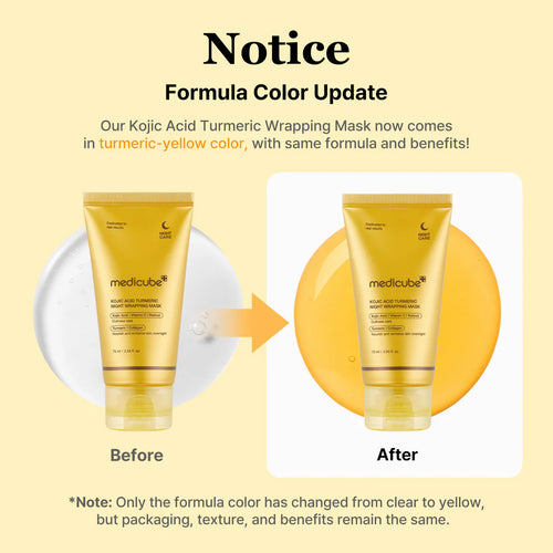 Medicube  Kojic Acid Turmeric Overnight Wrapping Peel Off Mask