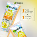 Garnier Fast Bright Serum Cleanser Dual Action Foam Cleanser, Brightens in 1 Wash