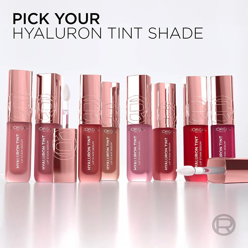 L’Oréal Paris Hyaluron Tint Lip Stain Serum Long Lasting, Hydrating Lip Makeup Infused with Hyaluronic Acid 5ml