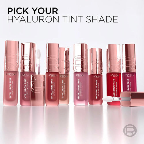 L’Oréal Paris Hyaluron Tint Lip Stain Serum Long Lasting, Hydrating Lip Makeup Infused with Hyaluronic Acid 5ml