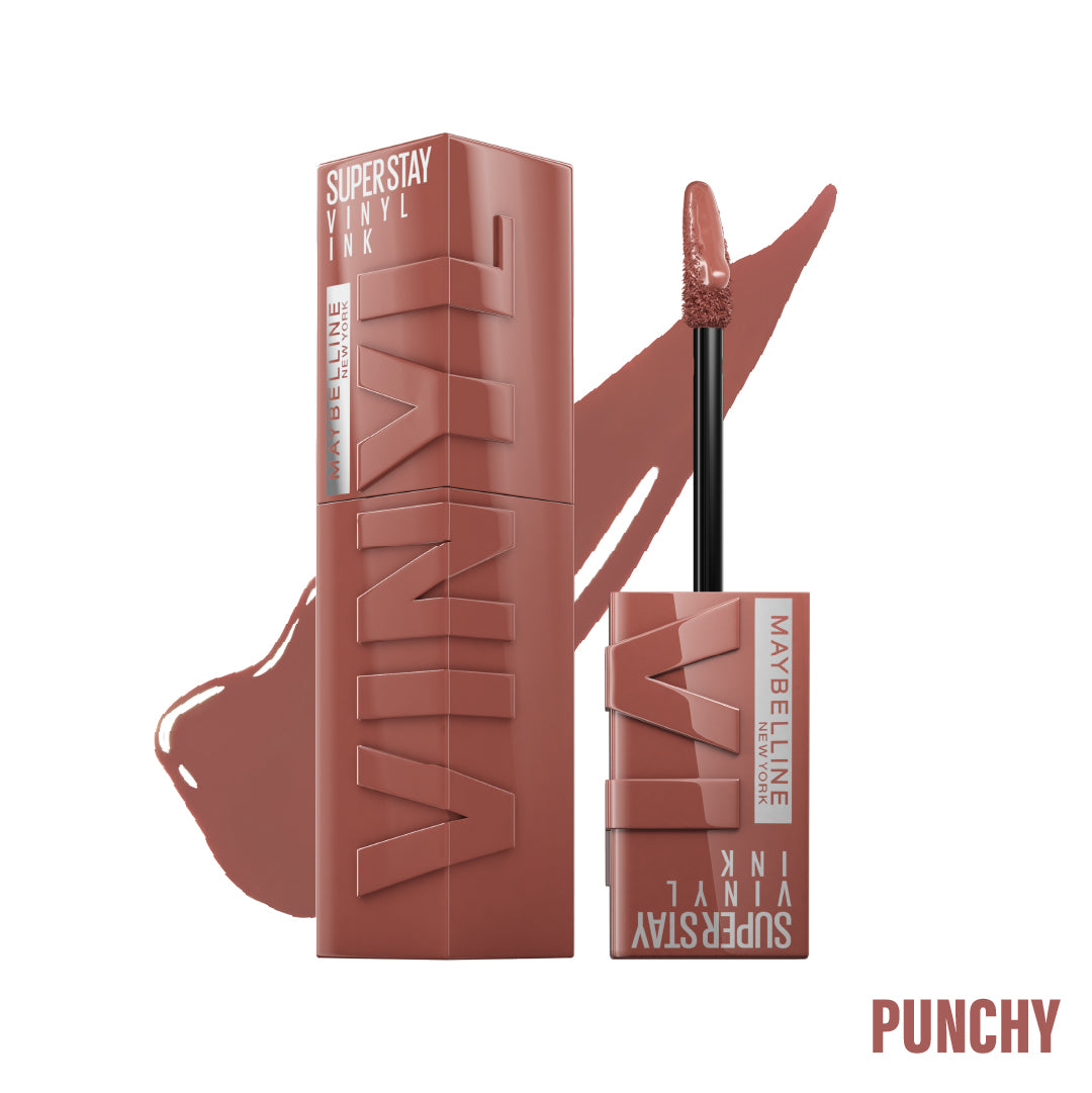 Maybelline New York Super Stay Vinyl Ink Long lasting 16 Hour Wear, No Budge, Instant Shine Lipstick