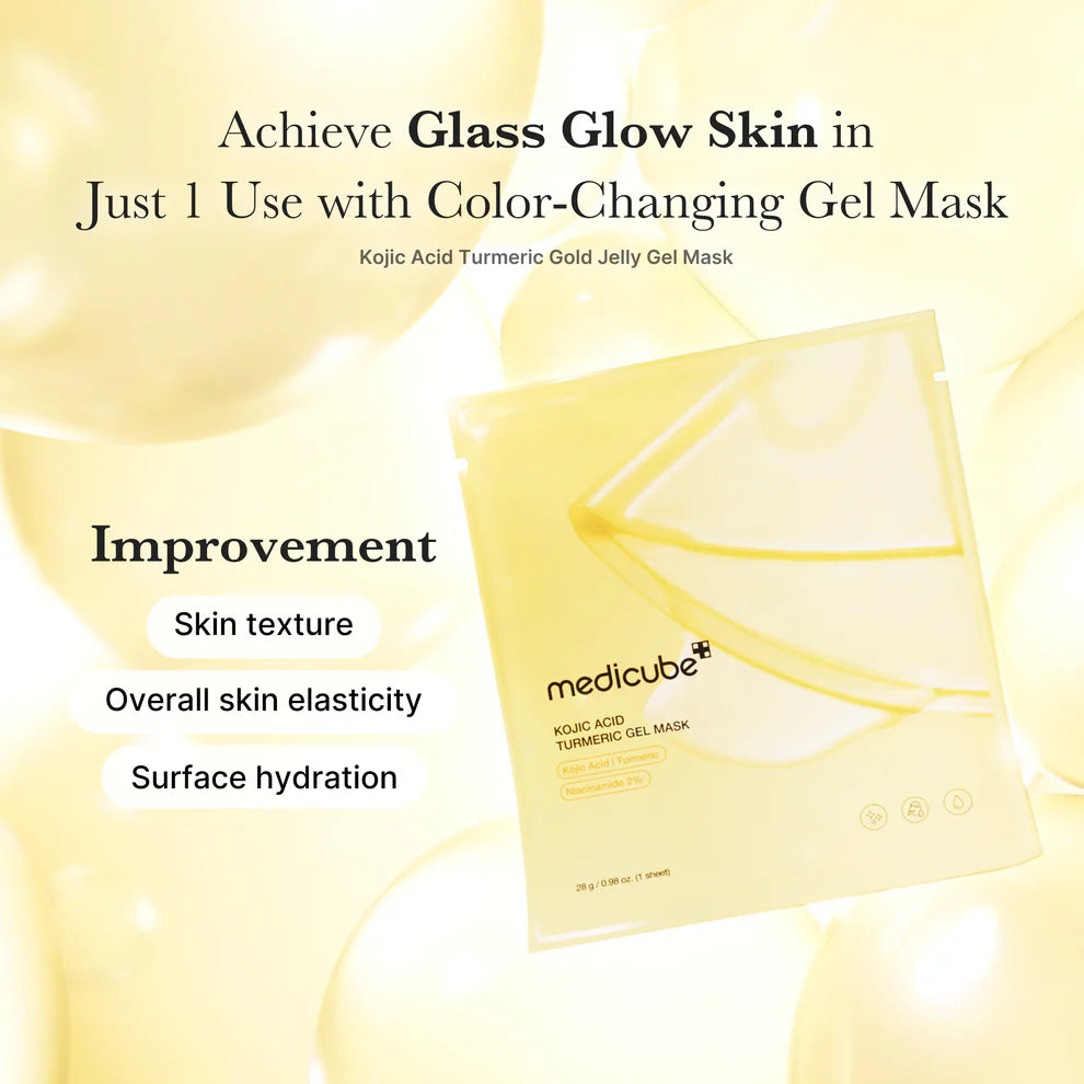 Medicube  Kojic Acid Turmeric Brightening Gold Jelly Gel Mask ( 1 sheet )