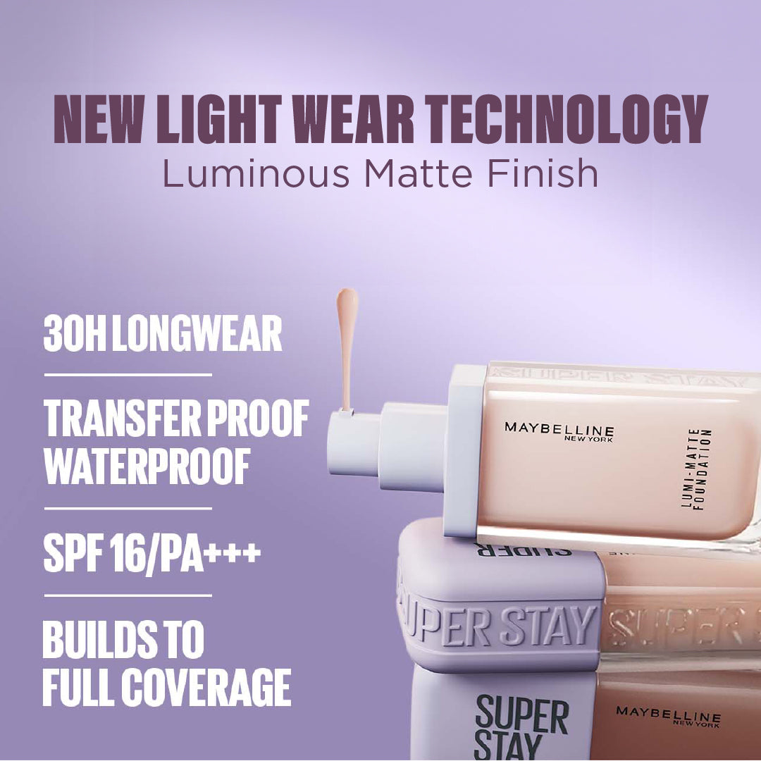 Maybelline Super Stay Up To 30H Lumi Matte Foundation