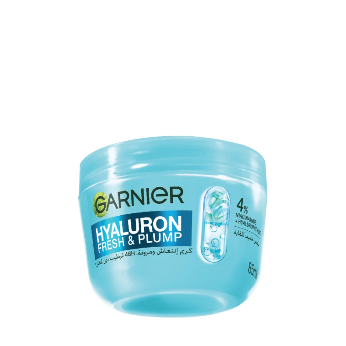 Garnier Hyaluron Fresh & Plump Cream - Hydration, 48H Oil Free - 4% [Hyaluronic Acid + Niacinamide]