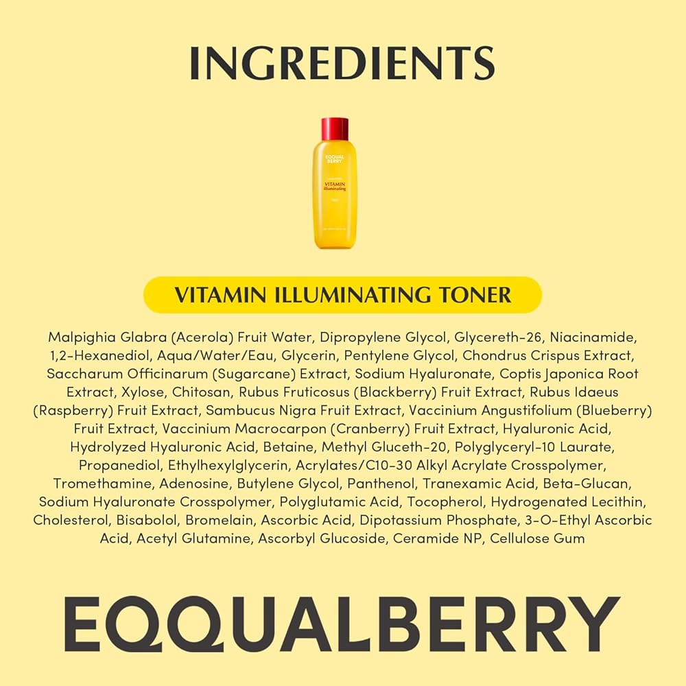 EQQUALBERRY Vitamin Illuminating Toner