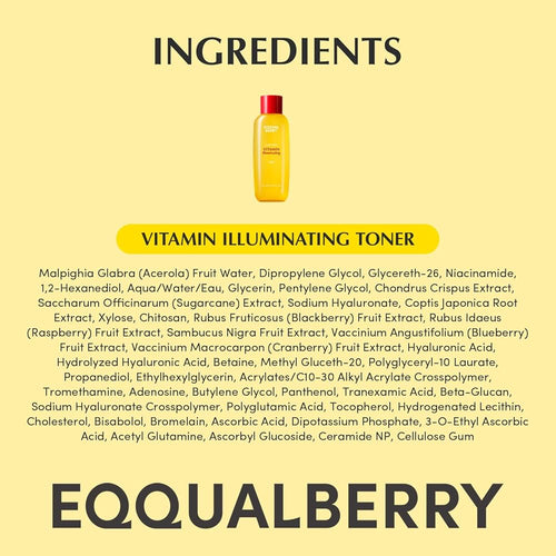 EQQUALBERRY Vitamin Illuminating Toner