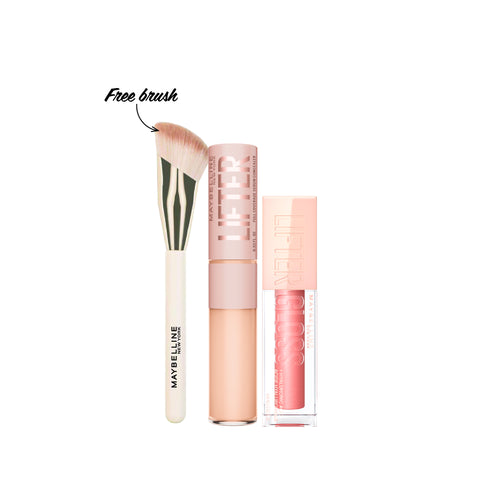 Maybelline New York Lifter Concealer + Maybelline New York Lifter Gloss + Free Brush