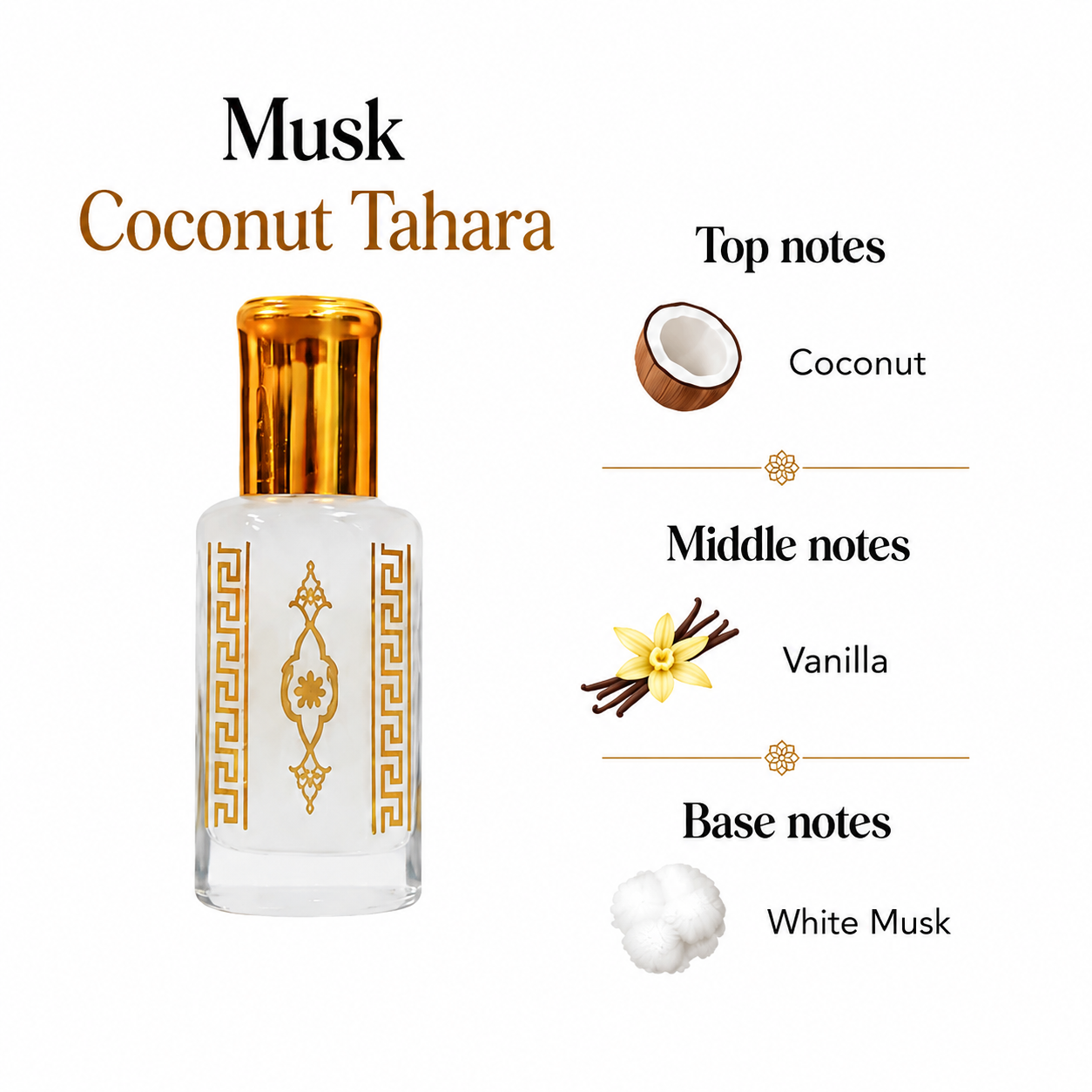 Musk Al aarous, Tahara, Oud and More 12ml
