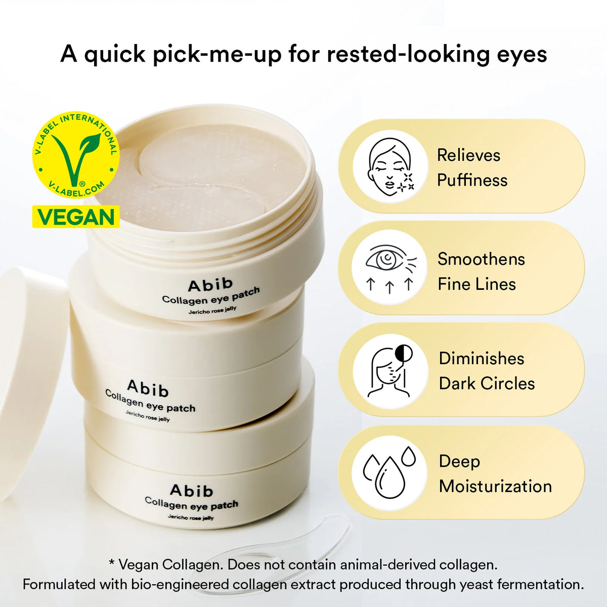 Abib Vegan Collagen eye patch Jericho rose jelly