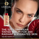 L'Oréal Paris Infallible 24H Tinted Serum With 1% Hyaluronic Acid For Radiant Hydrated Skin, Light To Medium Coverage, 30ml