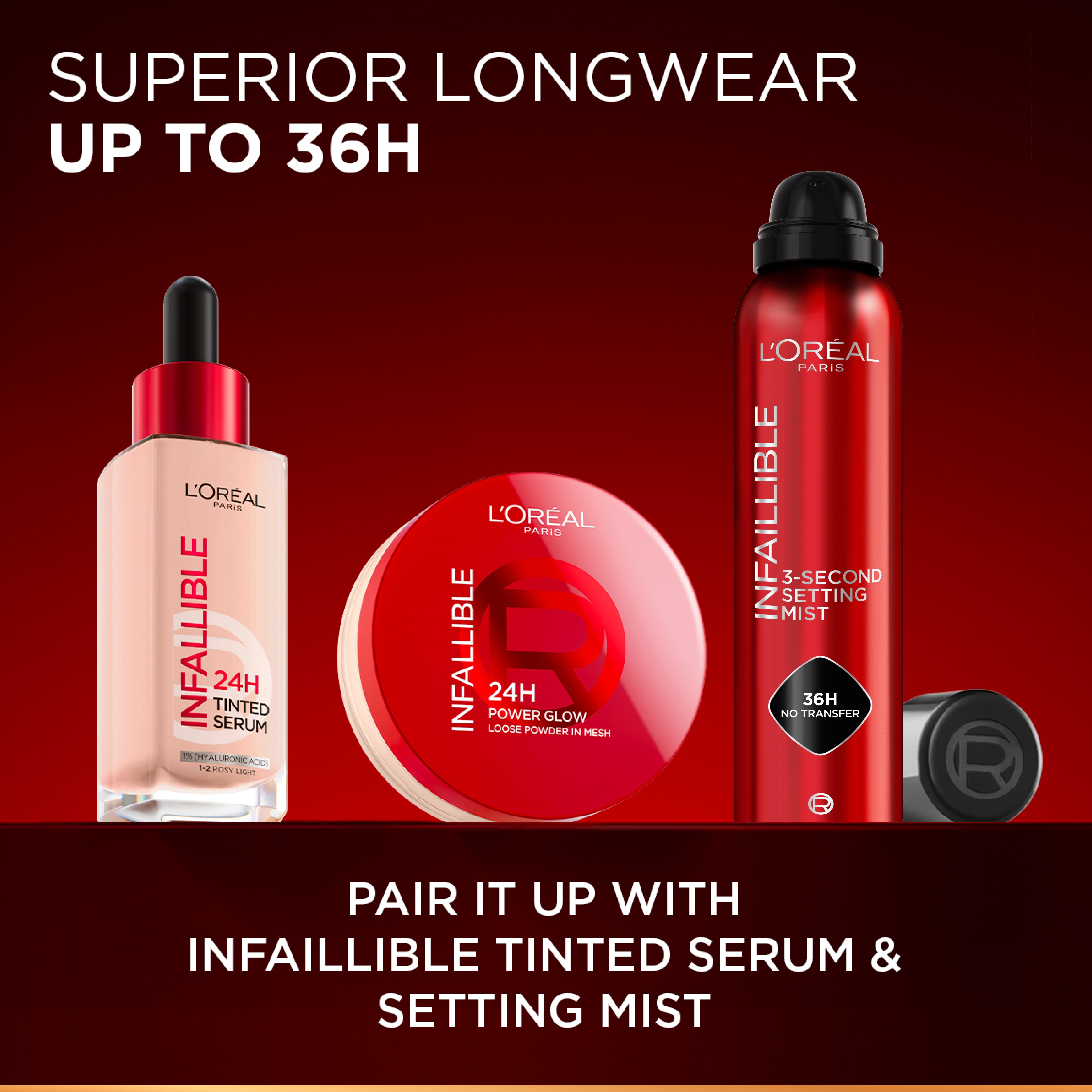 L'Oreal Paris Infaillible 24H Glow Loose Powder Set Duo