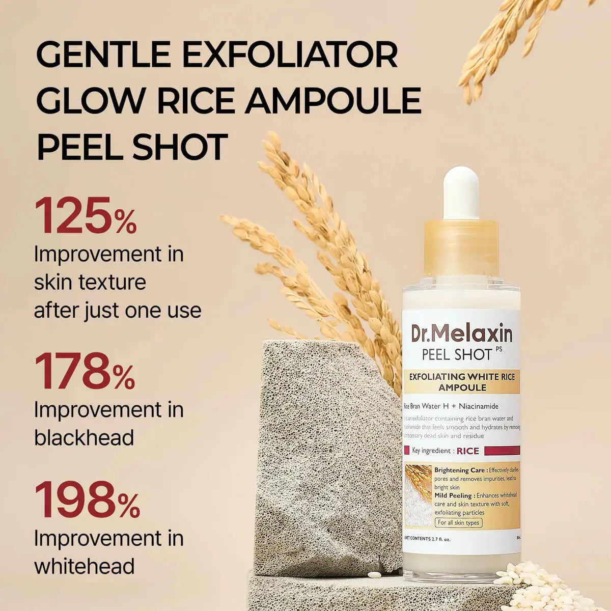 Dr.Melaxin - Peel Shot Exfoliating White Rice Ampoule