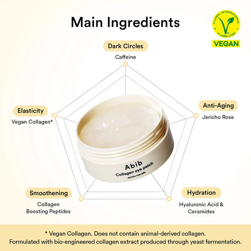 Abib Vegan Collagen eye patch Jericho rose jelly