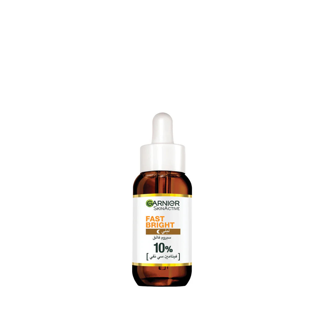 Garnier Fast Bright 10% Pure Vitamin C Brightening Overnight Serum - 30ml