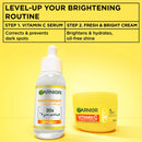 Garnier  Vitamin C* Fresh & Bright Hydrating Sorbet Cream Hydration, 48H - 4% [Vitamin C* + Niacinamide] l