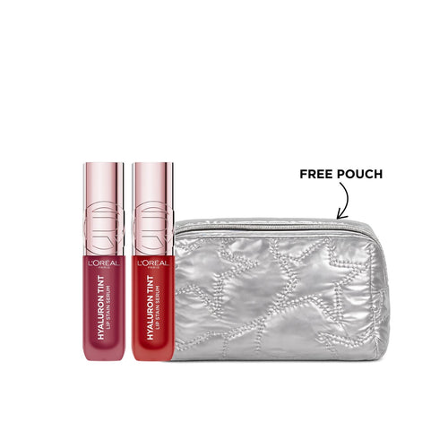 X2 L'Oréal Paris Hyaluron Tint Lip Stain Serum Long Lasting, Hydrating Lip Makeup Infused with Hyaluronic Acid 5m