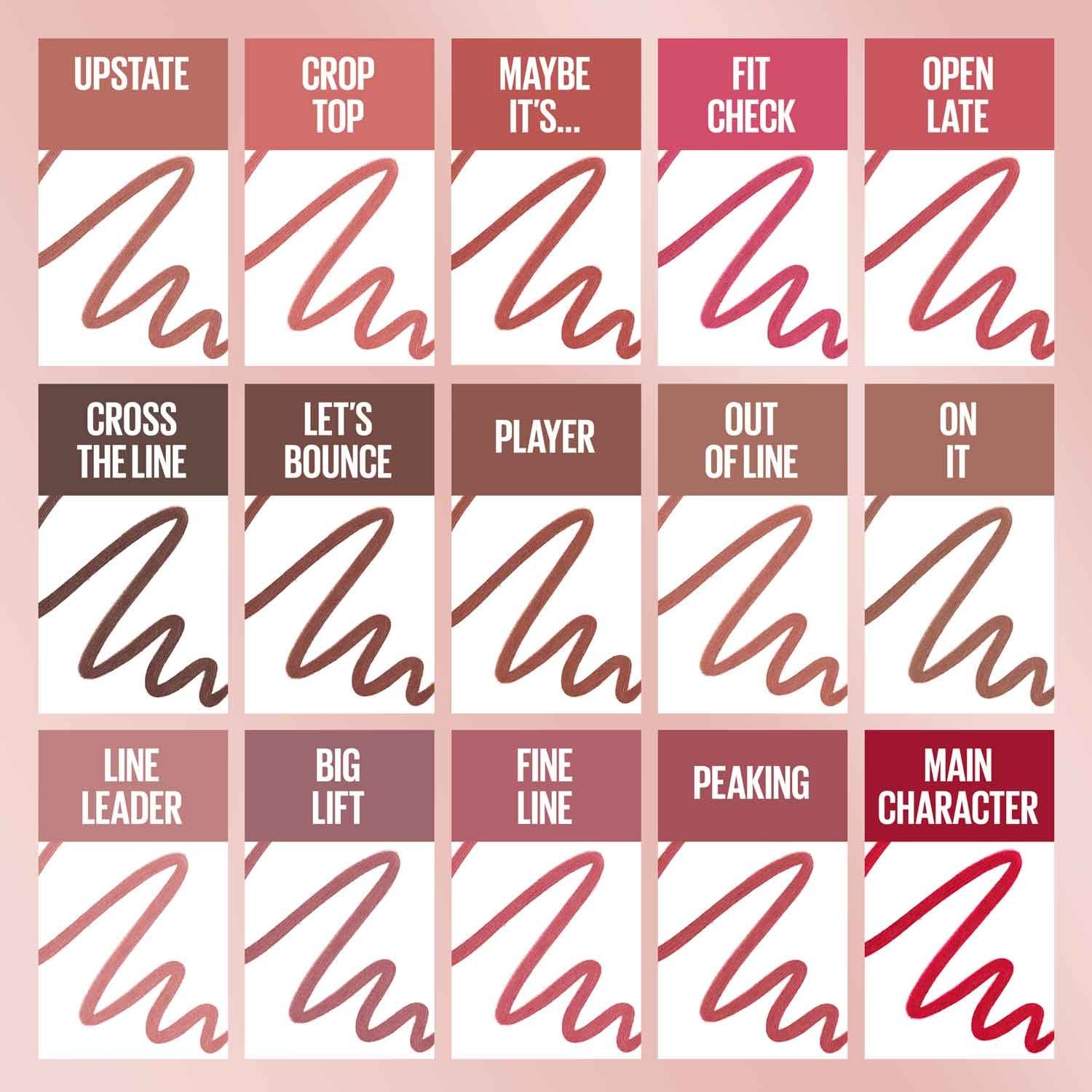 Maybelline Lifter Liner Lip Liner Pencil with Hyaluronic Acid and Jojoba Oil