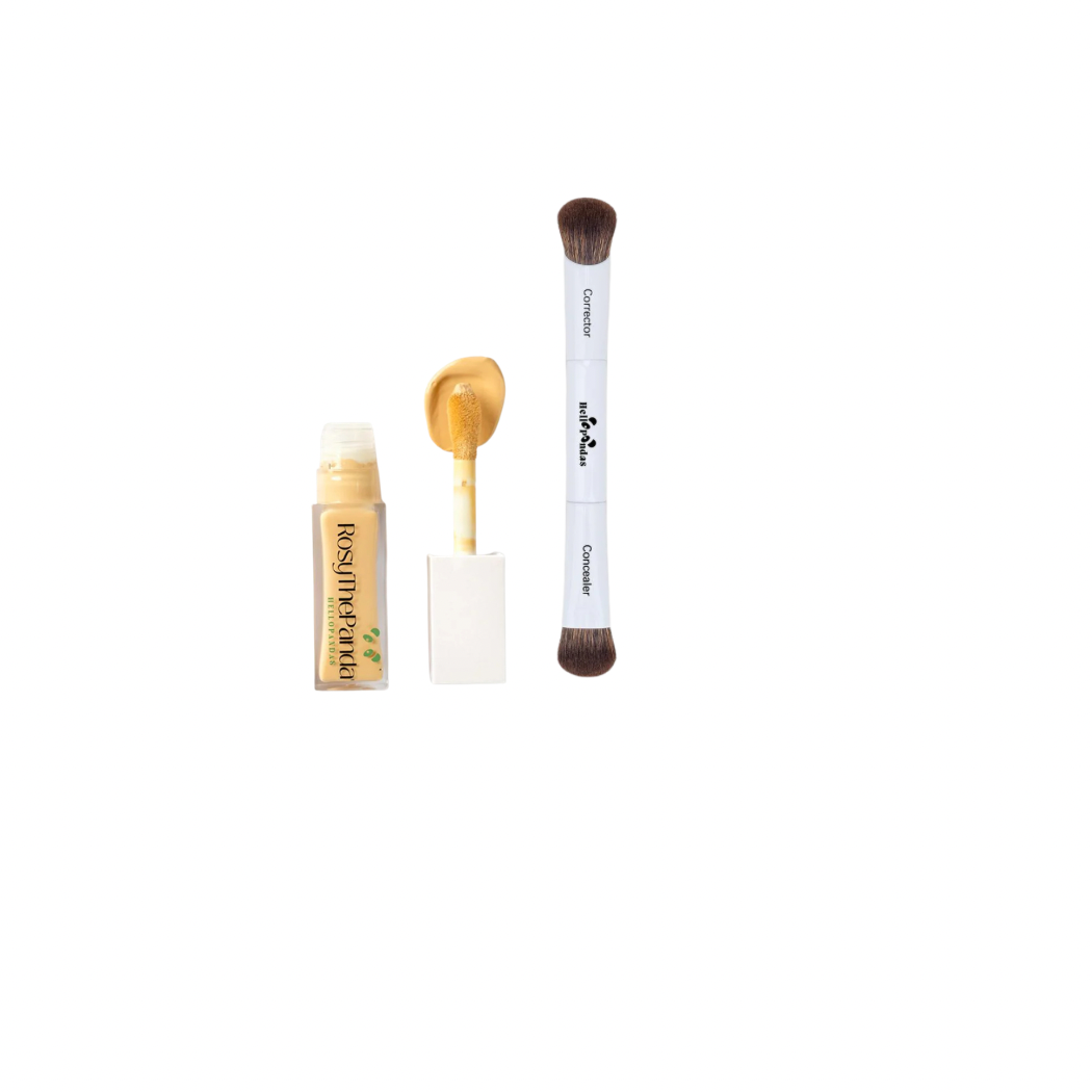 Rosy The Panda Concealer + Rosy The Panda The Love Double Ended Concealer and corrector brush