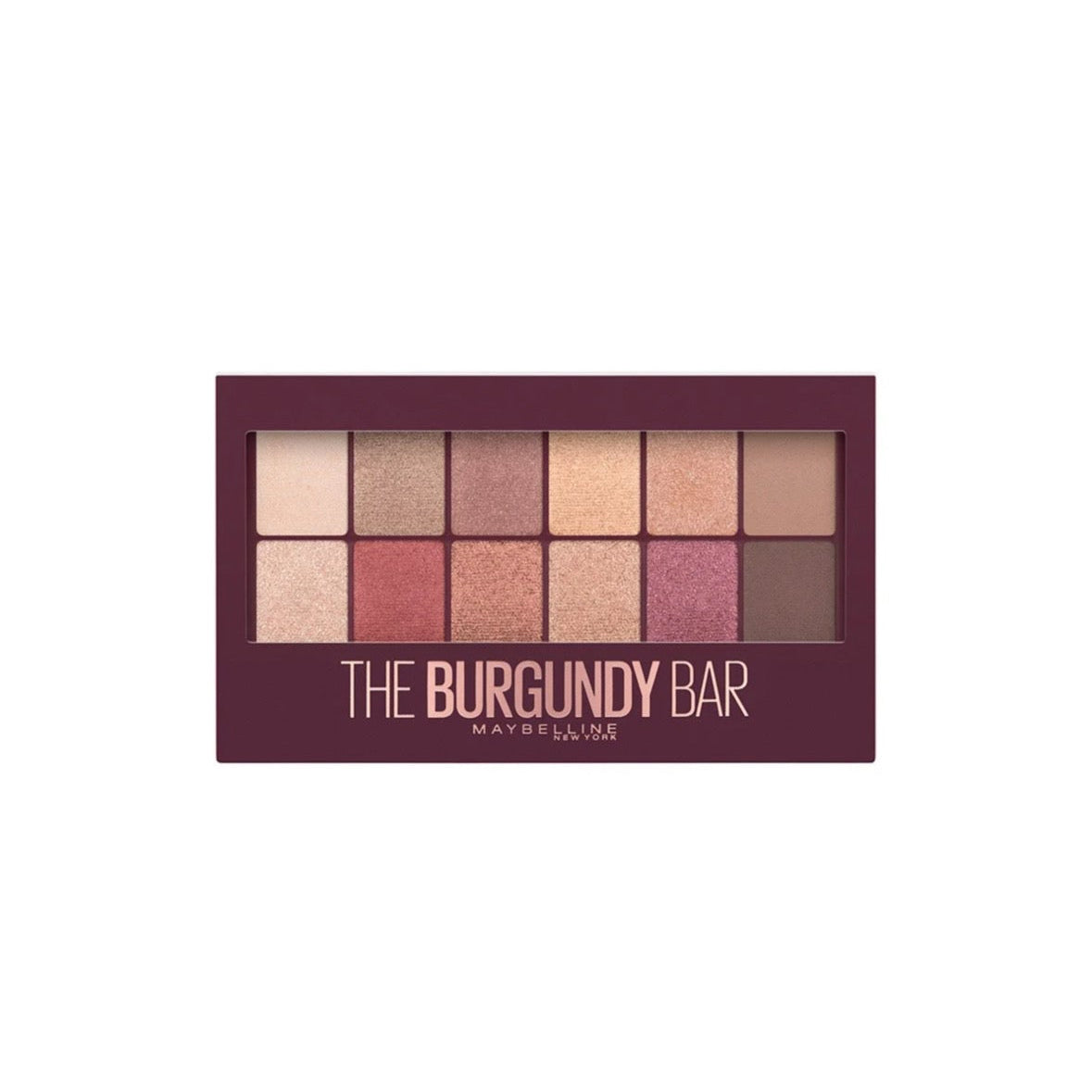 Maybelline New York The Burgundy Bar Eyeshadow Palette- Features 12 Expertly Curated Shades