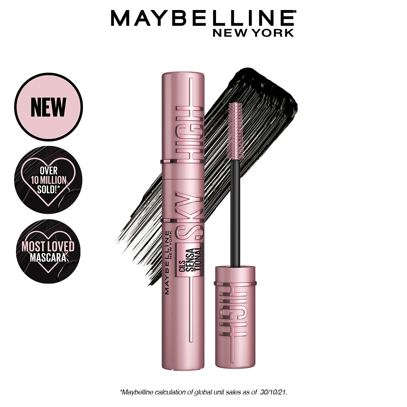 Maybelline New York Lash Sensational Sky High Mascara - Volumizing & Lengthening