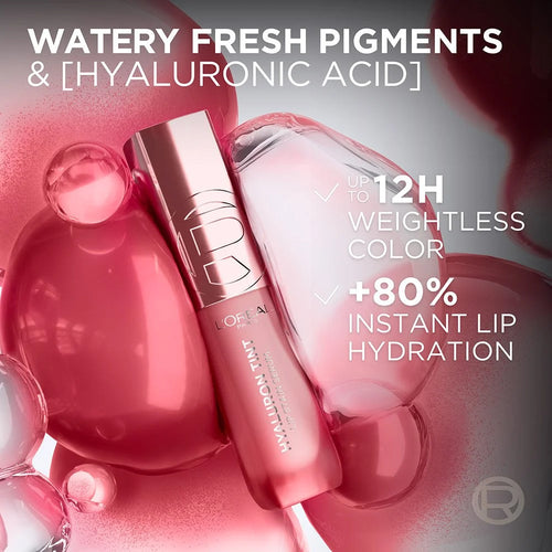 L’Oréal Paris Hyaluron Tint Lip Stain Serum Long Lasting, Hydrating Lip Makeup Infused with Hyaluronic Acid 5ml