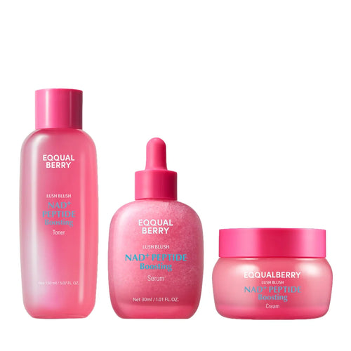 EqqualBerry NAD+ Peptide Boosting Toner + EqqualBerry NAD+ Peptide Boosting Serum + EqqualBerry NAD+ Peptide Boosting Cream