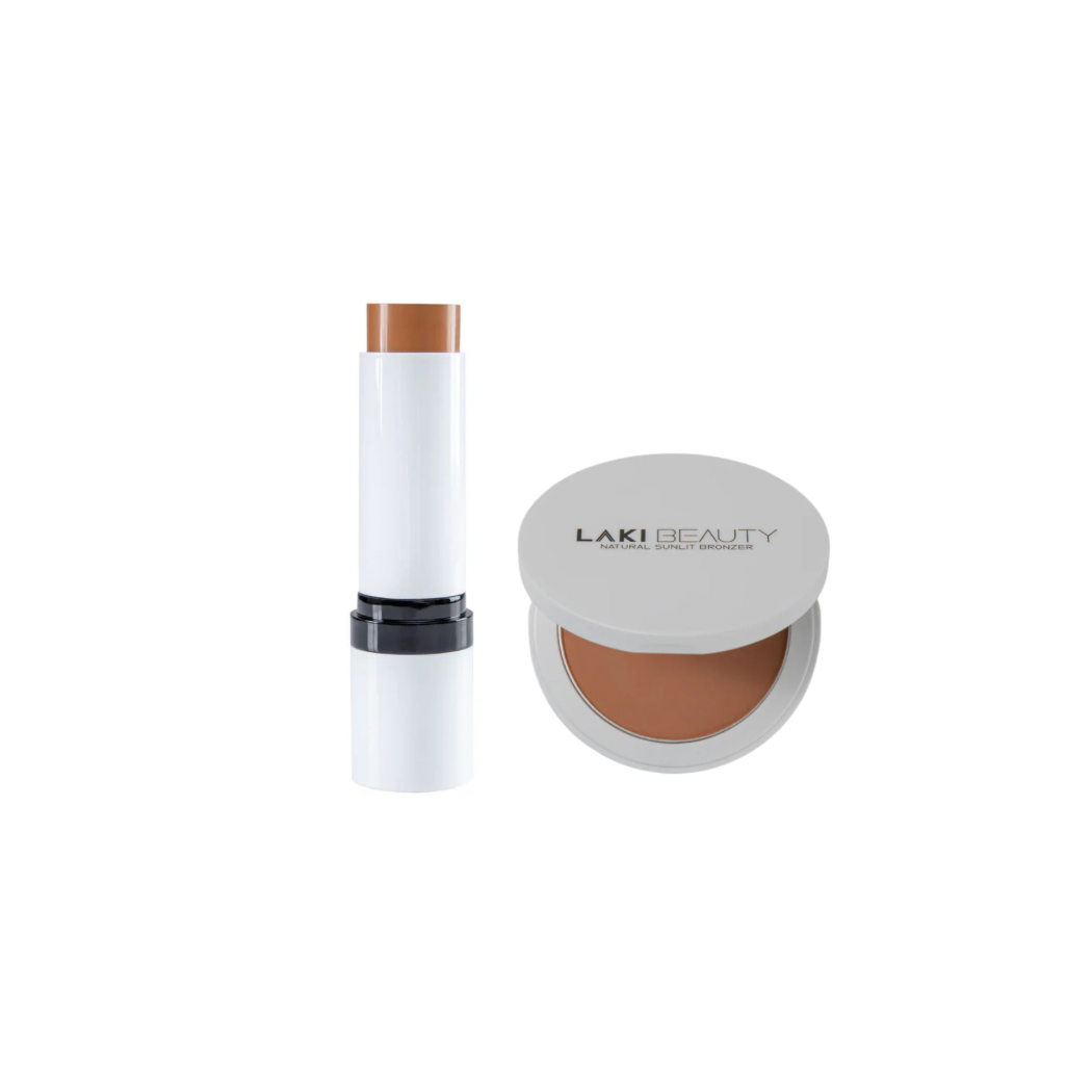 Laki Beauty Sculpt & Bronze Cream Stick + Laki Beauty Natural Sunlit Bronzer