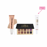 Wibo Rhythm Of Freedom Eyeshadow Palette + Wibo Nam Hydra Infuse Serum Foundation + Free Highlighter