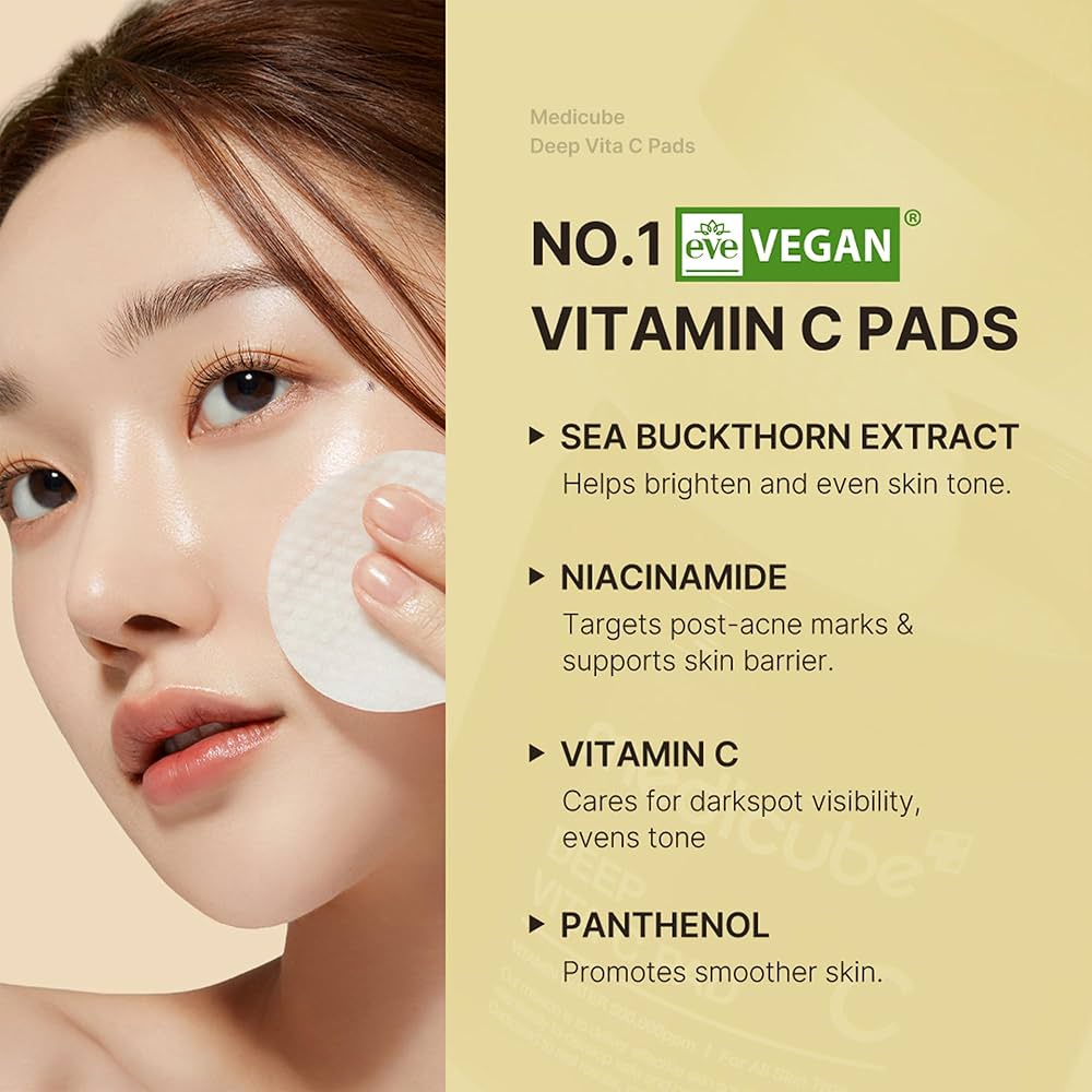 Medicube Deep Vita C Facial Toner Pads