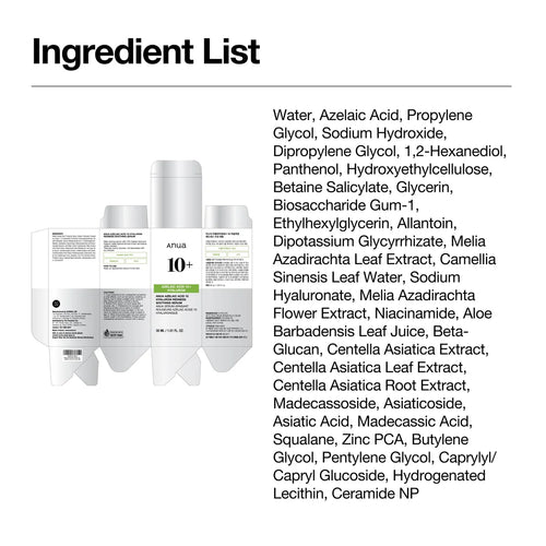 Anua Azelaic Acid 10 Hyaluron Redness Soothing Serum