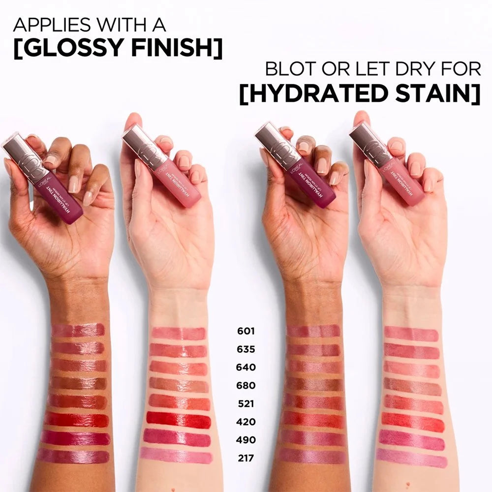 L’Oréal Paris Hyaluron Tint Lip Stain Serum Long Lasting, Hydrating Lip Makeup Infused with Hyaluronic Acid 5ml