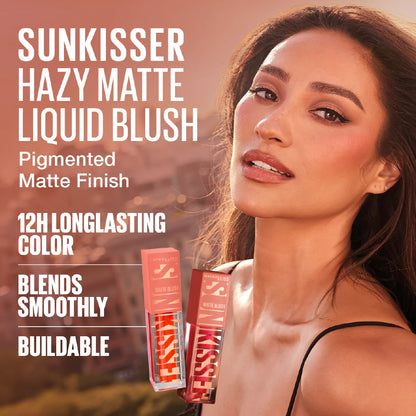 Maybelline Sunkisser 12H Longwear Multi-use Matte Liquid Blush, Bronzer, Blendable, Buildable