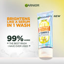 Garnier Fast Bright Serum Cleanser Dual Action Foam Cleanser, Brightens in 1 Wash